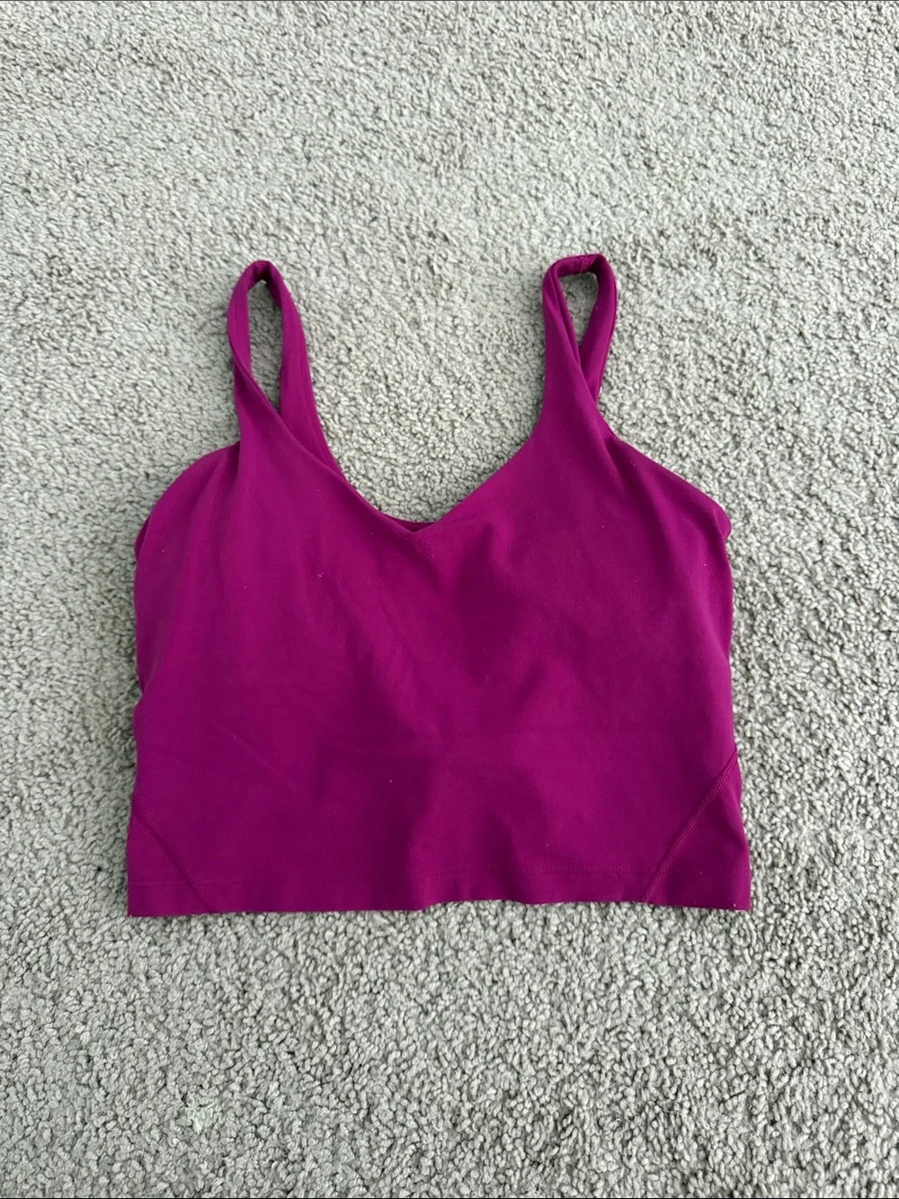 lululemon athletica Magenta Cropped Tank Top